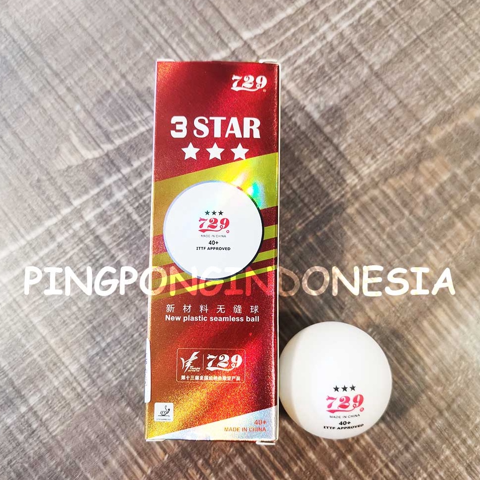 KODE H79V 729  3 Star Seamless Ball  Bola Pingpong Tenis meja 3 Bintang ITTF 4MM Friendship 2 RITC T