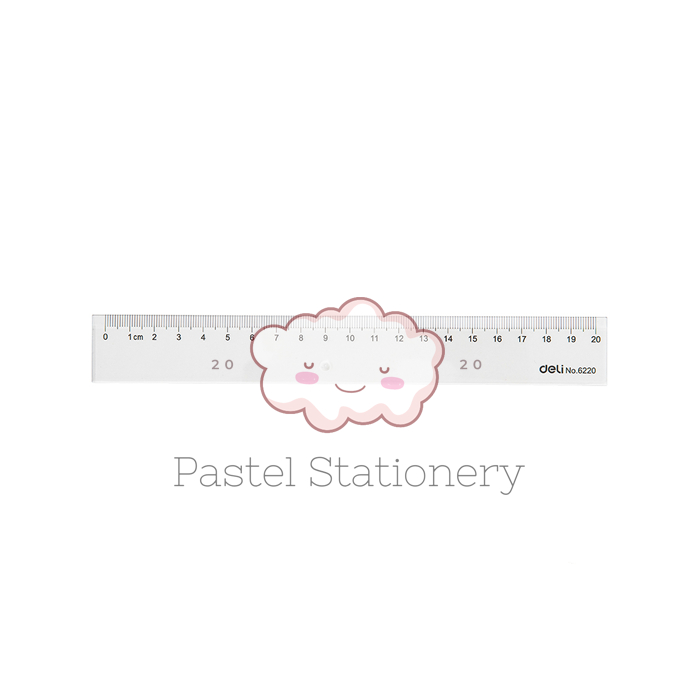 

Penggaris Plastik Deli 20cm E6220 - Plastic Ruler Deli 20 cm