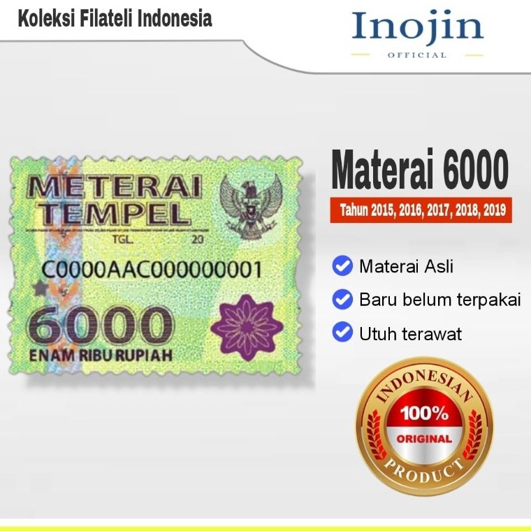 

Buruan pesan Materai 6 Tahun 214 215 216 217 218 219 22 221 Perangko Meterai Tempel Lama Asli Original Pos