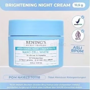 BENING'S Brightening Night Cream White By. Dr Oky