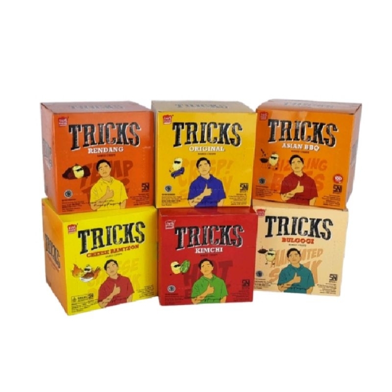 

Biskuit Kentang Tricks Potato Baked Chips - Netto 10 Bks x 20 gr