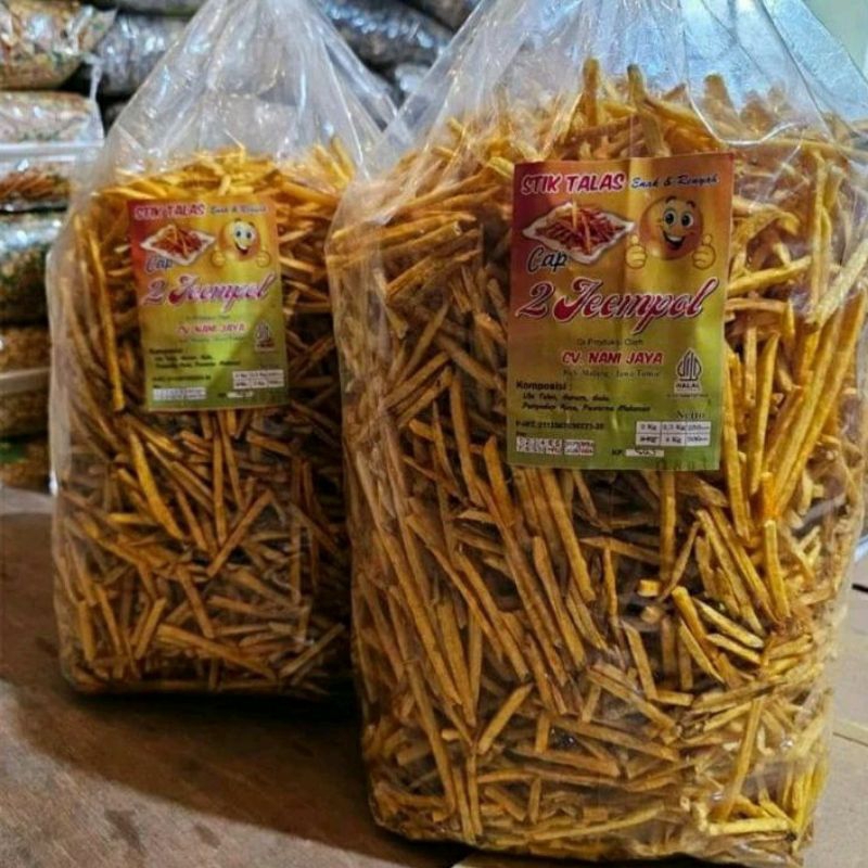 

kripik stik talas Stik talas | Taro sticks gurih 1kg