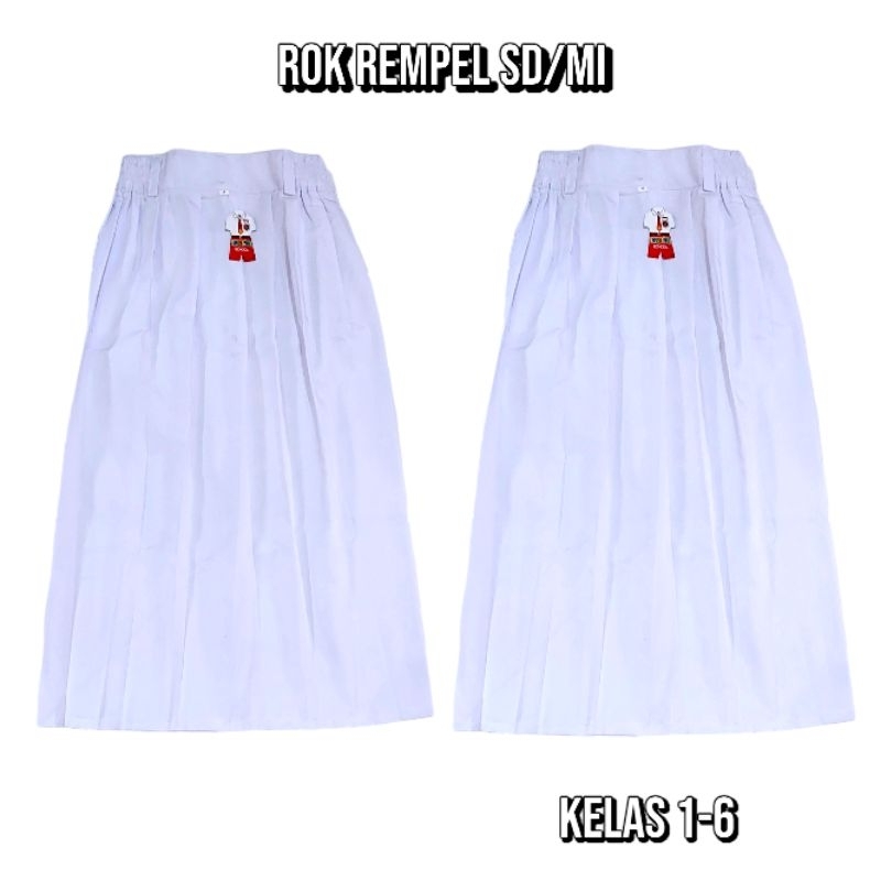 rok putih panjang bawahan sekolah SD/MI anak perempuan seragam sekolah SD