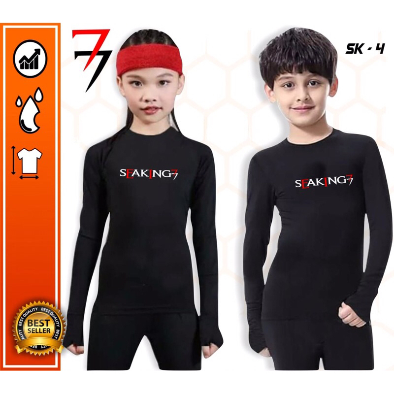 Baju renang anak lengan panjang / manset panjang anak laki-laki perempuan olahraga renang diving usi