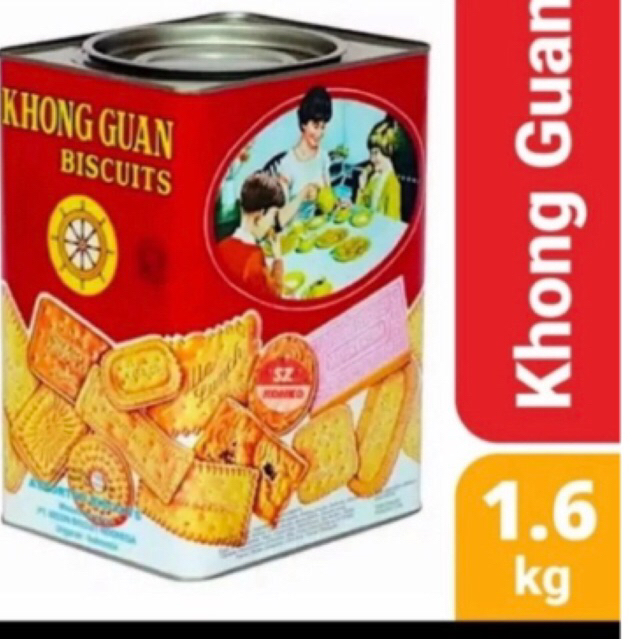 

KHONG GUAN BISCUITS ASSORTED KALENG MERAH 1600gr x 6(1 karton)