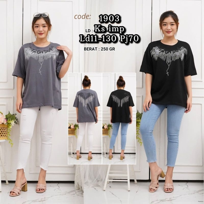 LF 1903 KAOS IMPORT OVERSIZE MOTEK SAYAP