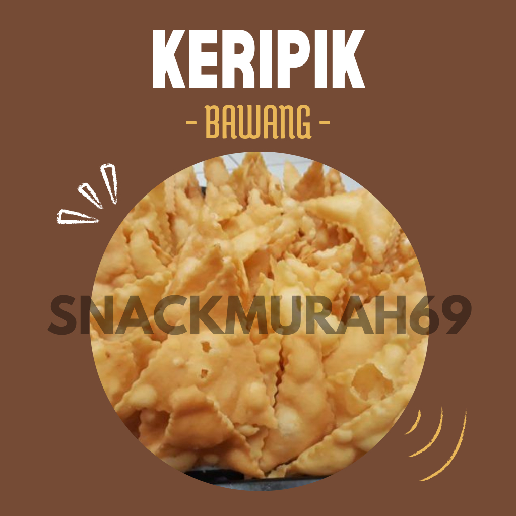 

Keripik Bawang ( Pangsit ) 500 gram Termurah Terenak