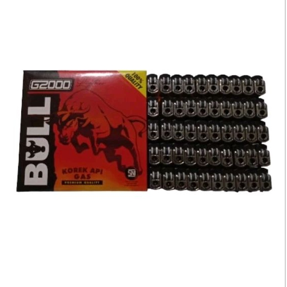 Korek Gas Bull G2000/Korek Roda Bull G2000/Korek Gas Roda Kualitas Tokai 50 Pcs