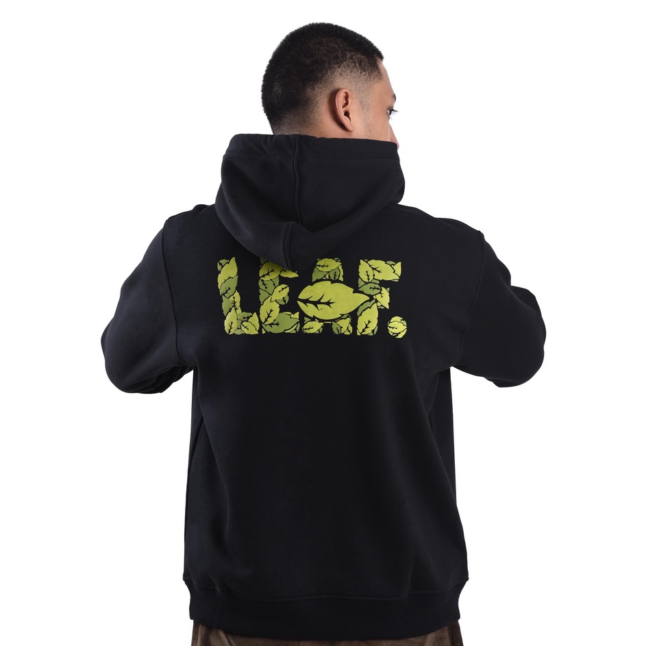 Sekarang Bermanfaat  LEAF Leaves of Leaf Black Hoodie