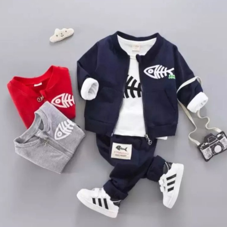 Terupdate  SET 3 IN 1 AnakJAKET Sweater 3 in1 Anak Lakilaki Dan Perempuan 6 Bulan5 Tahun