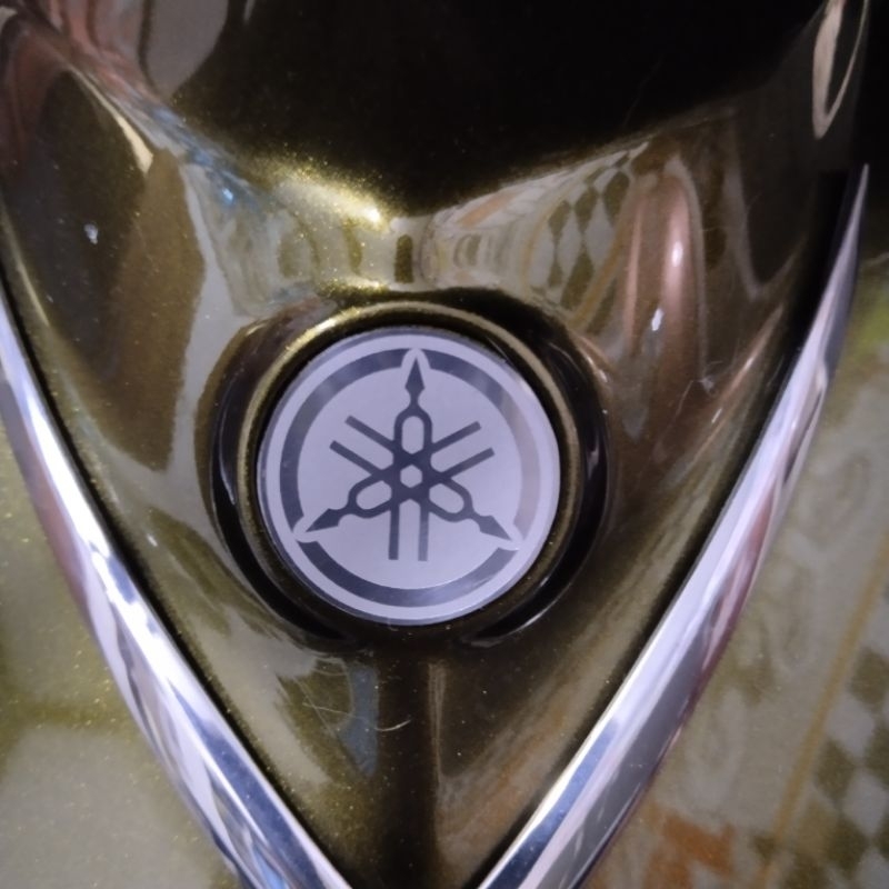 emblem tameng depan MIO STAINLESS  sporty mio smile emblem mio gold emblem mio chrome mio ZR