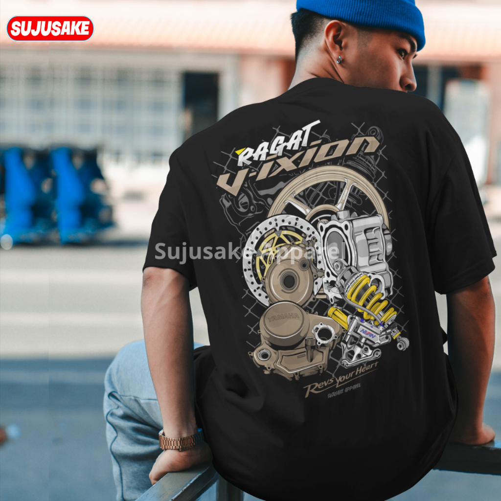 Baju Kaos Atasan Pria Motor Yamaha Ragat Vixion Old New Squad Gank Distro Original Sujusake Apparel 