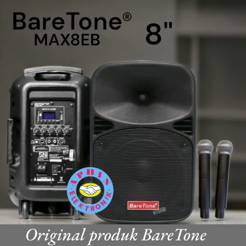 Speaker Portable meeting wireless BARETONE 8 inch MAX8EB bluetooth