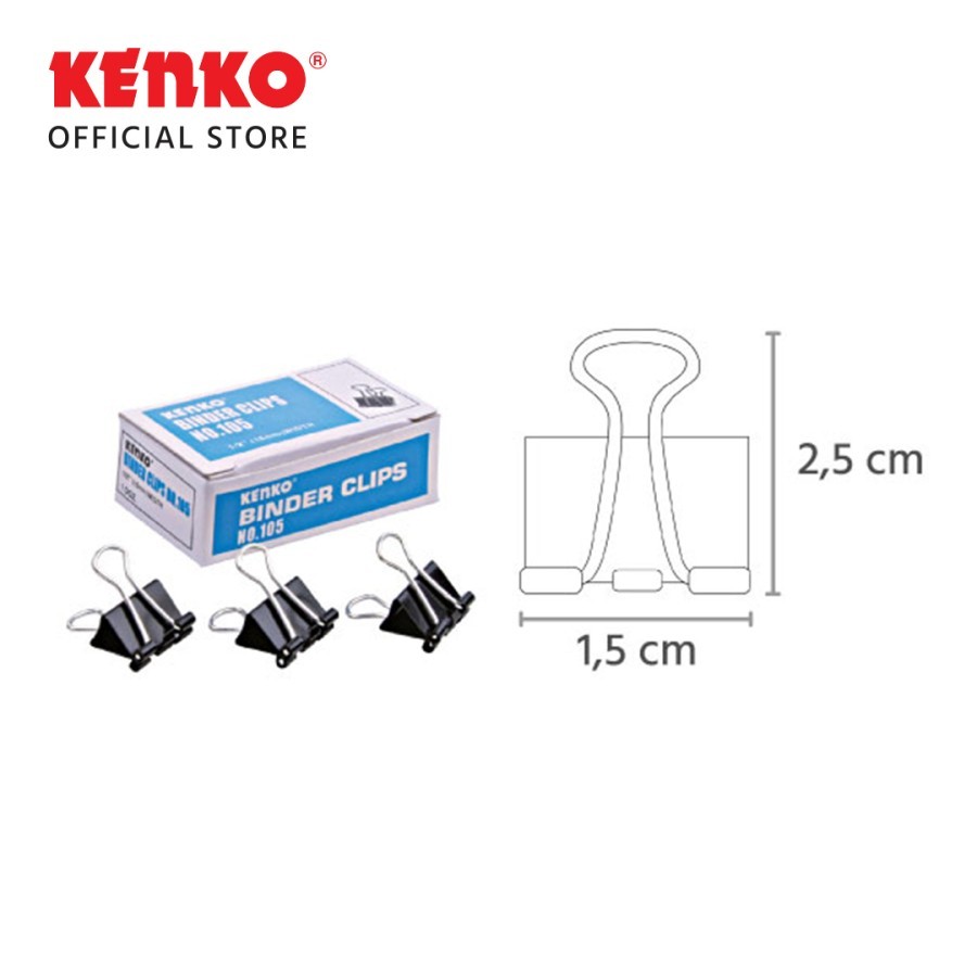 

Kenko Binder Clip / Klip / Penjepit Kertas No. 105