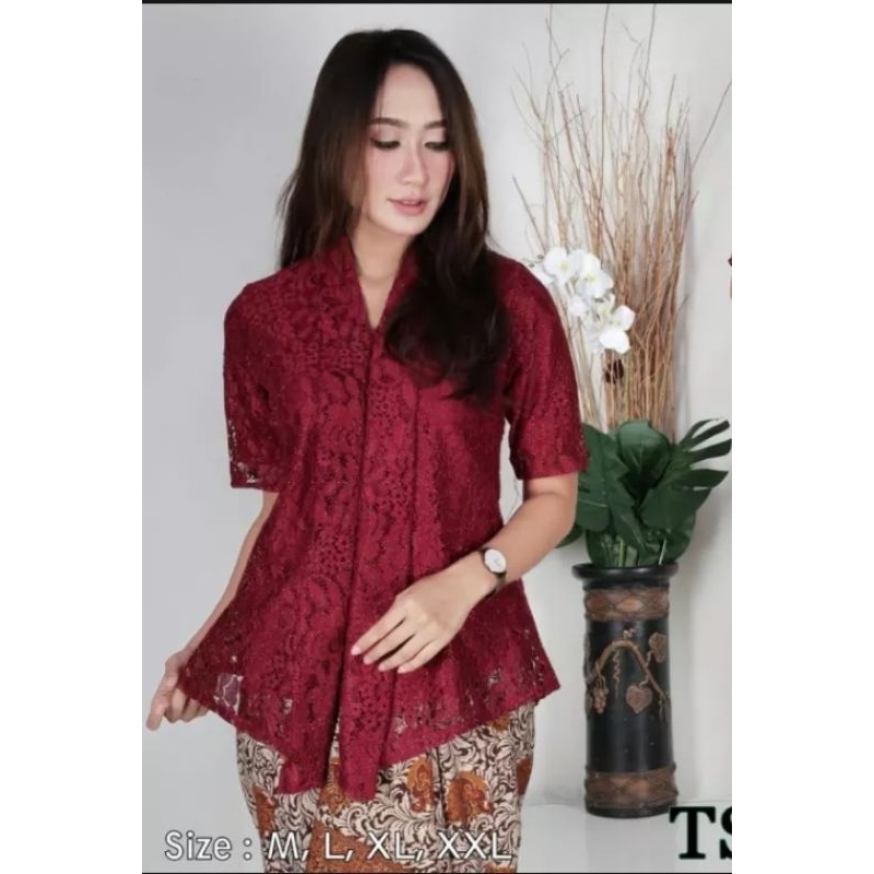 atasan kebaya floy pendek kebaya brokat pendek kebaya kutu baru