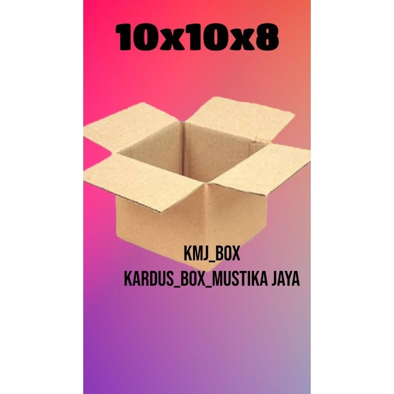 

Kardus box packing 10x10x8