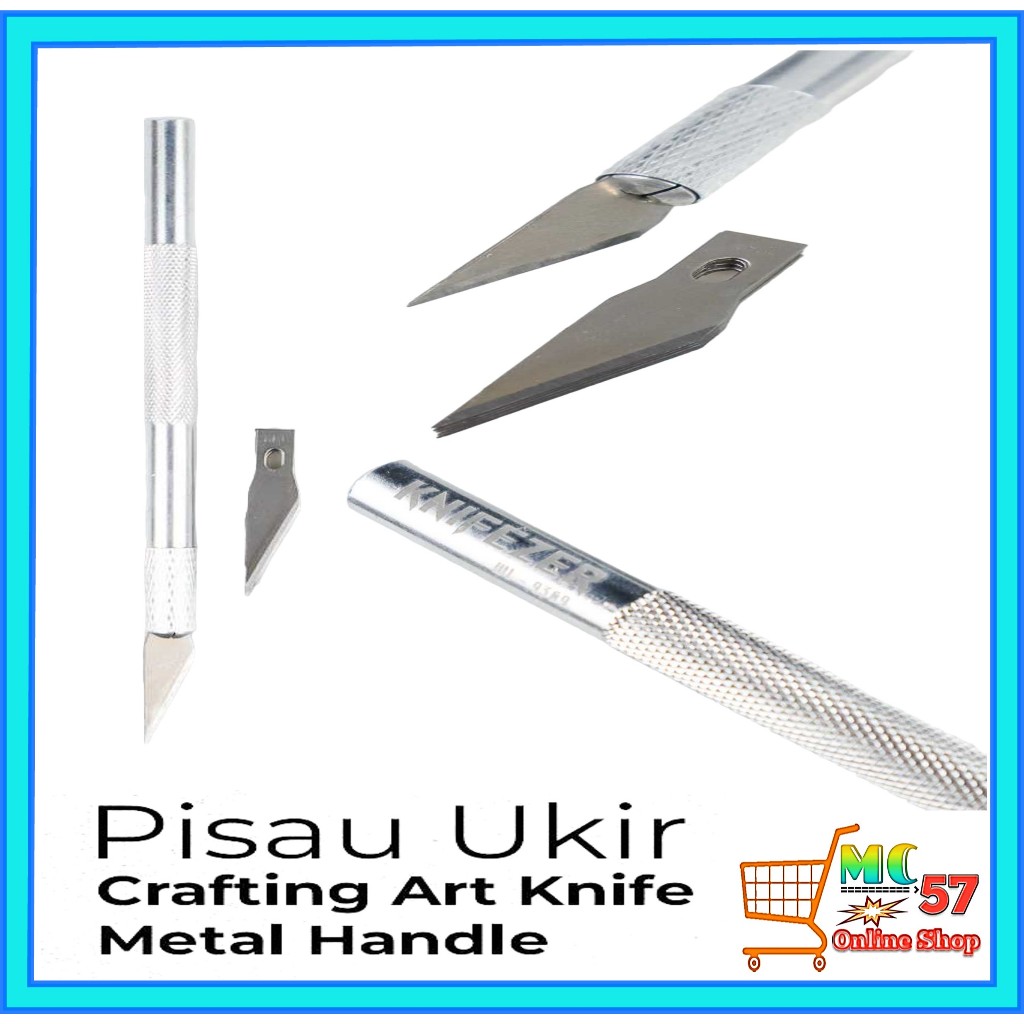 

Knifezer WL-9309 Alat Perbaikan Tangan Pisau Ukir Pisau Kerajinan 5Pcs Pisau Kerajinan 5 in 1 Pisau Alat Ukir Patung Mengukir Pisau Bedah Ukiran Aluminium Pisau Ukir Kerajinan Alat Pemotong Seni Kerajinan Knife Blade 5Pcs