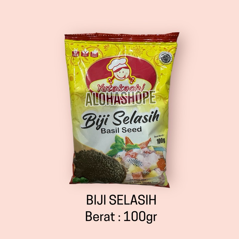 

Biji Selasih 100gr Basil seed Yutakachi