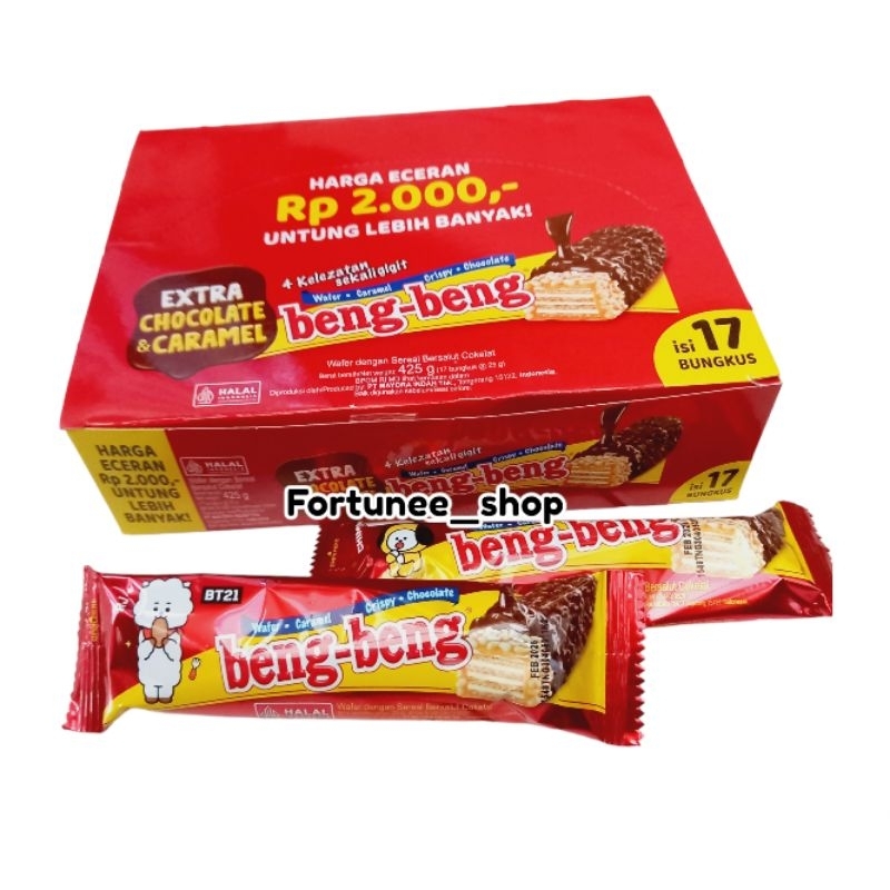 

Mayora Beng - Beng / Coklat Wafer Crispy / Chocolate Caramel Wafers