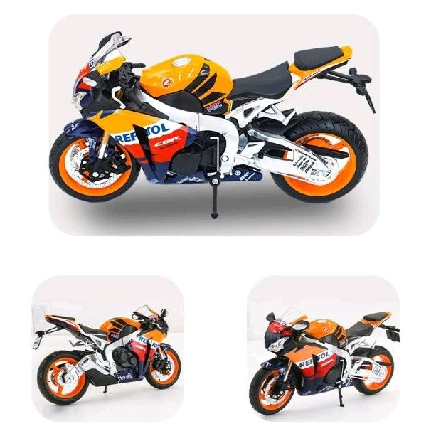 Diecast miniatur motor honda cbr repsol 1:12
