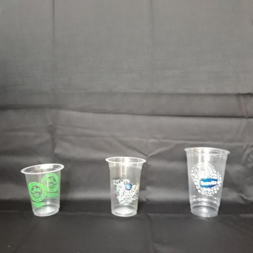 Sablon Cup Gelas Plastik  12 Oz 14 Oz  16 Oz Datar 7 gr merek SAP BSM Starindo Pollycup 2000 pcs