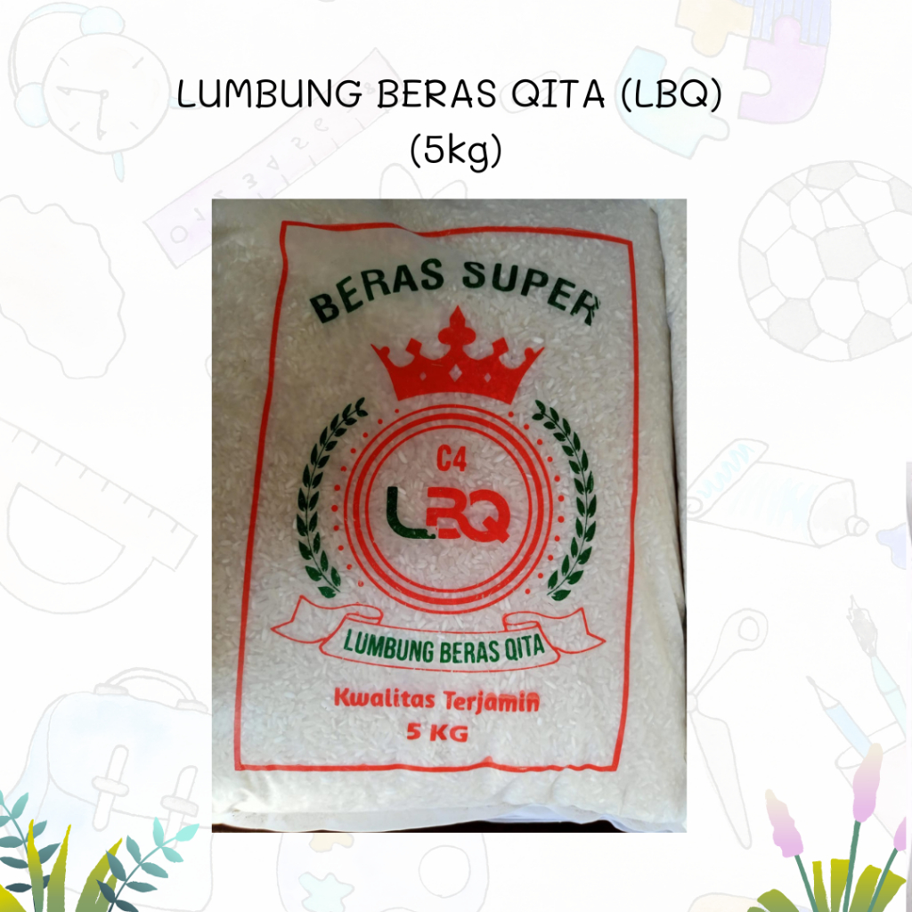 

BERAS SUPER LEMBUNG BERAS QITA (LBQ) 5KG