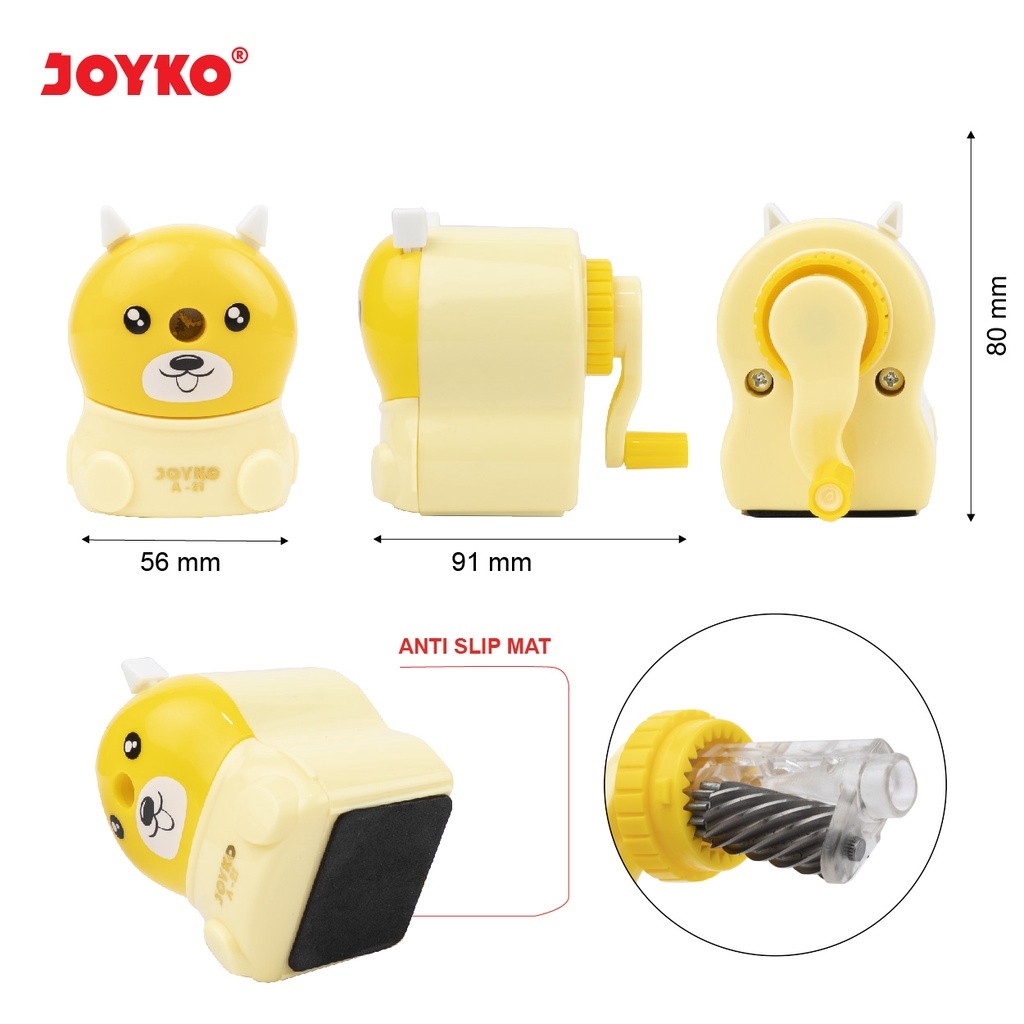 

Sharpener Rautan Serutan Putar Joyko A-21