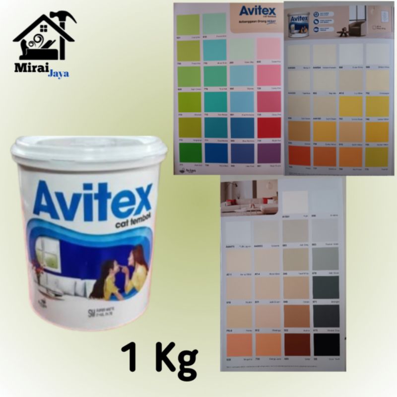 Avitex Cat Tembok, plafon gibsum 1 Kg