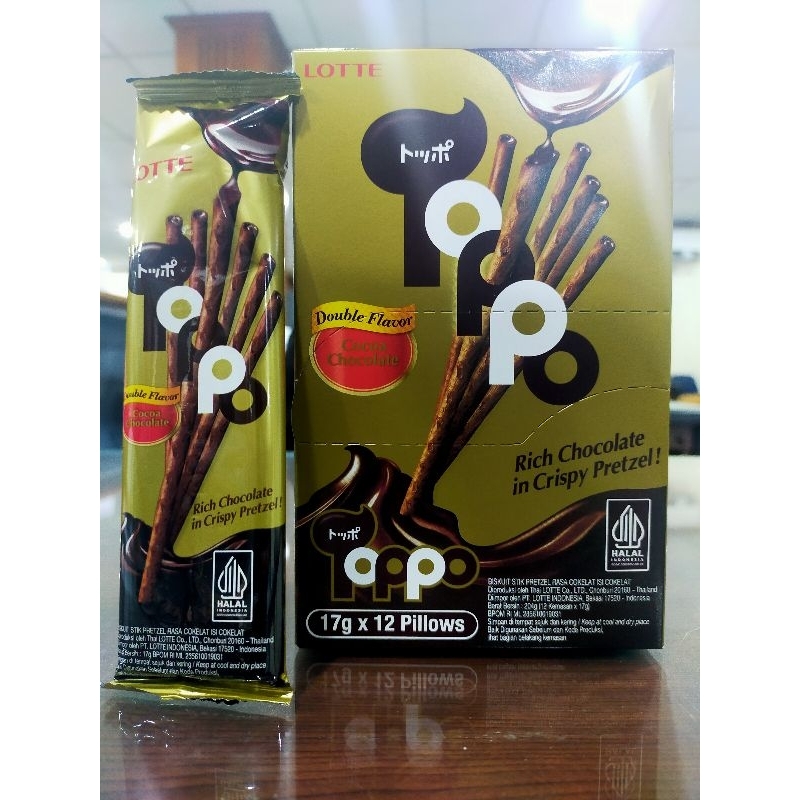 

Lotte Toppo Double Chocolate 17 g/Toppo Vanilla Chocolate 17 g