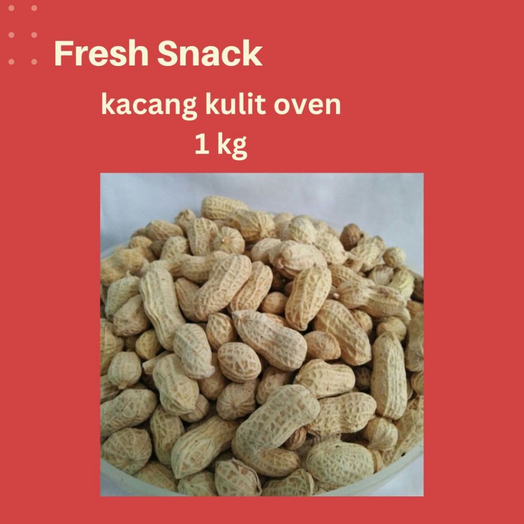 

( 1kg ) KACANG KULIT OVEN ASIN GURIH KILOAN | SNACK LEZAT DEPOK