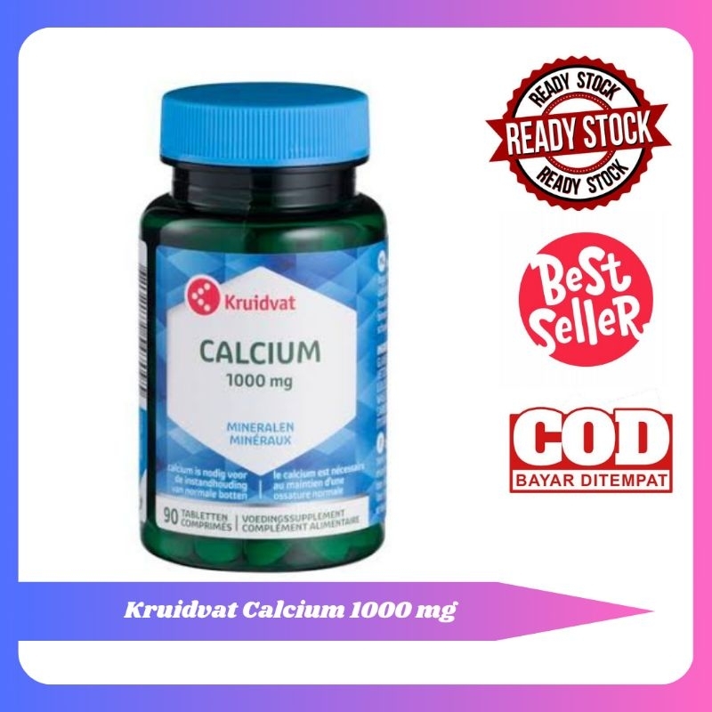 Kruidvat Vitamin Kalsium 1000mg | Kruidvat Kalsium Untuk Tulang dan Gigi | Kruidvat Calcium 1000mg