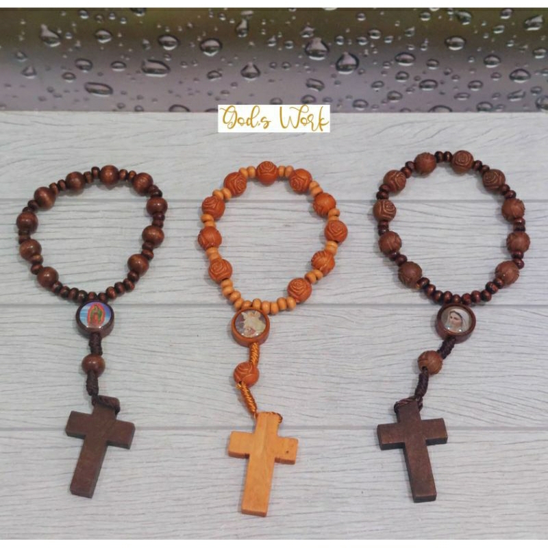 Gelang Rosario Kayu