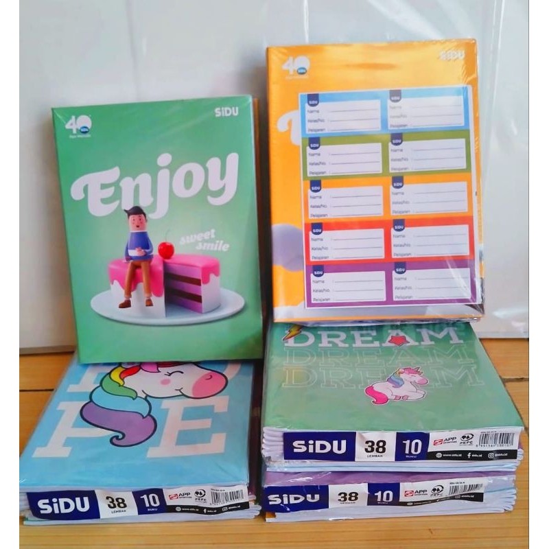 

Buku tulis SIDU original 1 pck (dapat 10 buku)