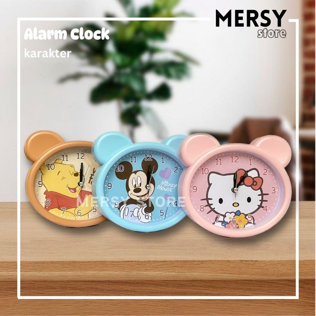 Alarm Clock / Jam Weker Karakter Kartun Disney Sanrio