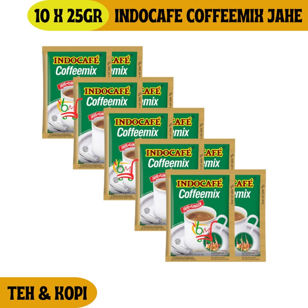 

Indocafe Coffeemix Jahe Minuman Serbuk Kopi Tradisional Renceng