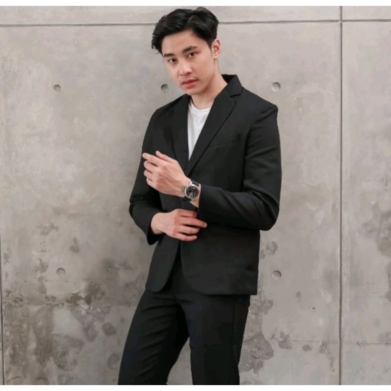 Jas pria/jas blazer pria/jas blazer/jas blazer full hitam/jas blazer pria slimfit/jas blazer pria ca