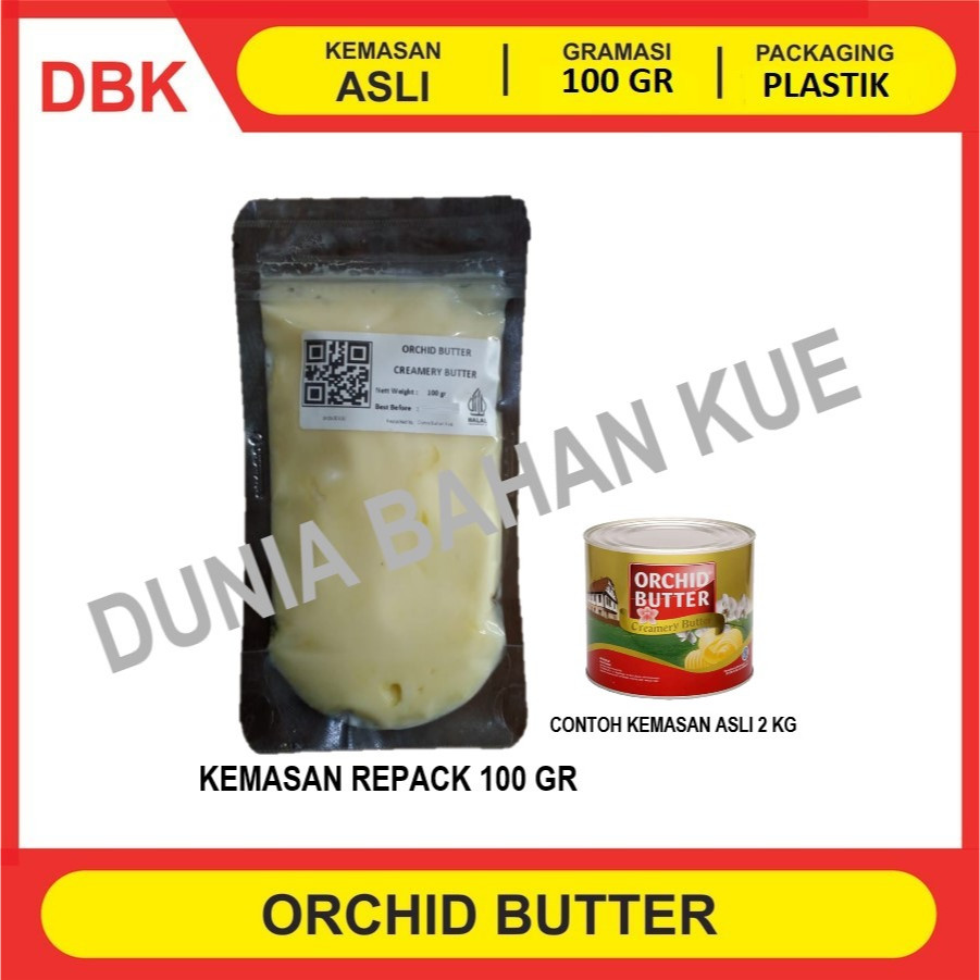 

ORCHID BUTTER CREAMERY BUTTER - REPACK 100 GR