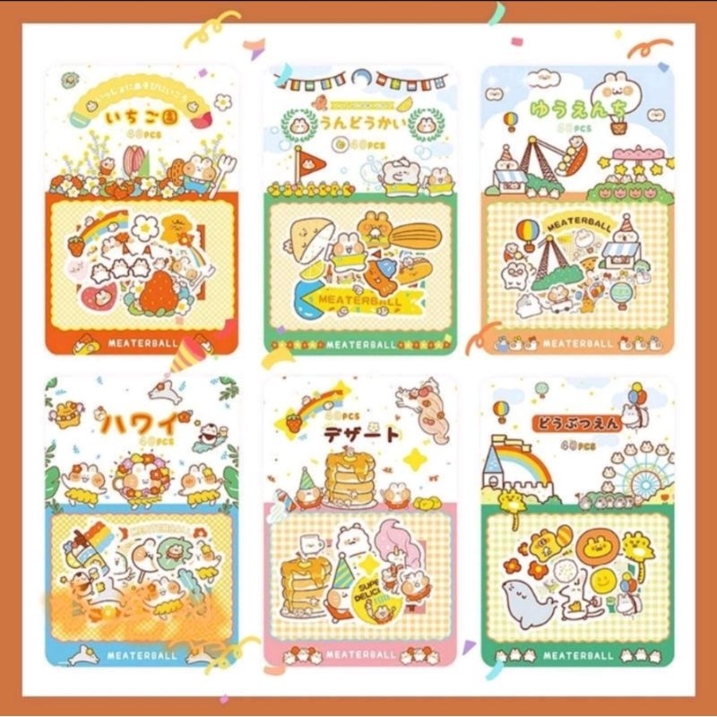 

40pc sticker aesthetic sticker journal deco sticker scrapbook sticker dekoratif