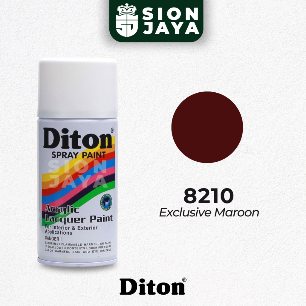 Pilox / Pylox / Cat Semprot Diton 300ml Merah Metallic Metalik 8210 Exclusive Maroon