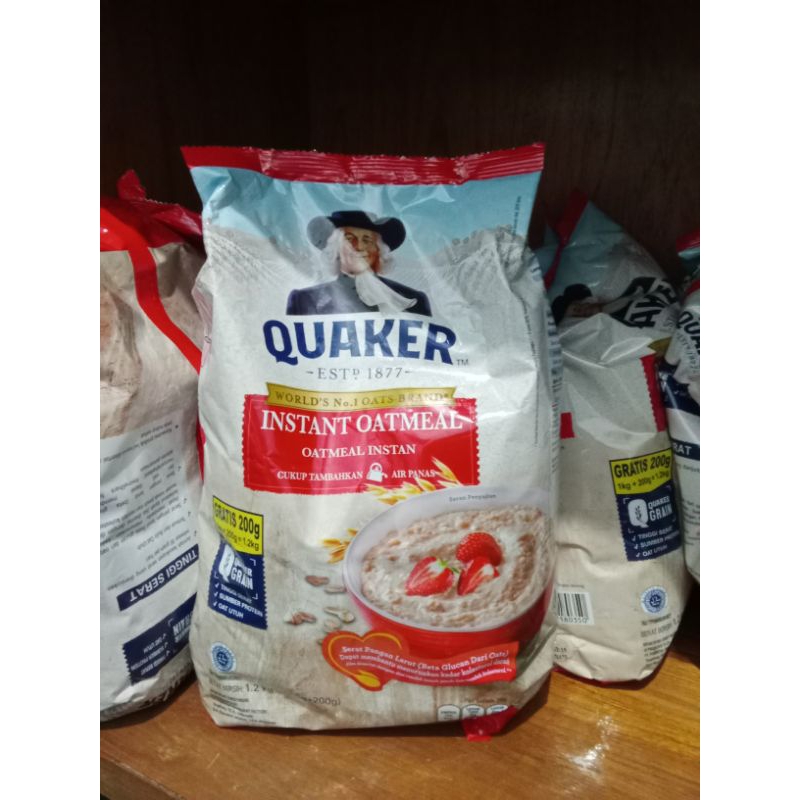 

Quaker instant oatmeal 1.2kg ed 11/25