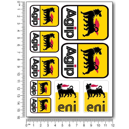 STICKER A AGIP AKSESORIS STICKER BODY  LOKAL CUSTOM Stiker PIAGGIO VESPA MATIC MODERN 100CC - 250CC