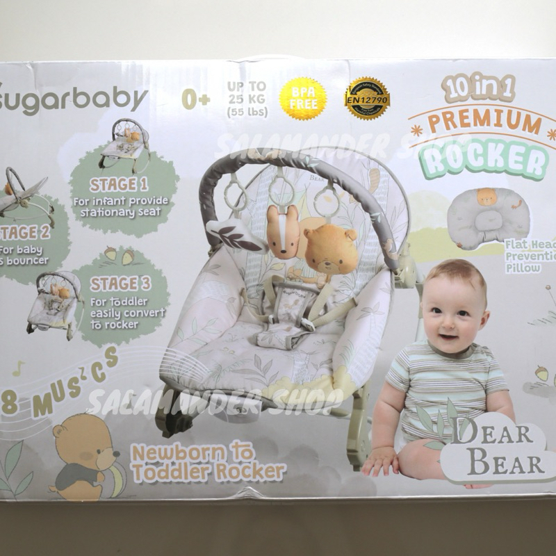 SUGARBABY 10 in 1 Bouncer Baby