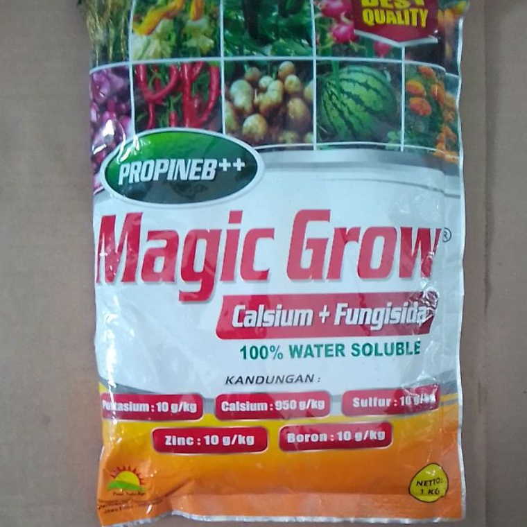 Pupuk Kalsium Magic Grow plus fungisida  Kalsium Fungisida Tropicall Plus Leonardite Asam Humat Turk