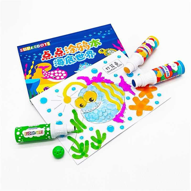 

Superdots Washable Dot Markers Free Workbook Set of 10 Rainbow Color Spidol Bingo Besar Jumbo Anak Bayi Mainan Edukasi Anak Activity Book