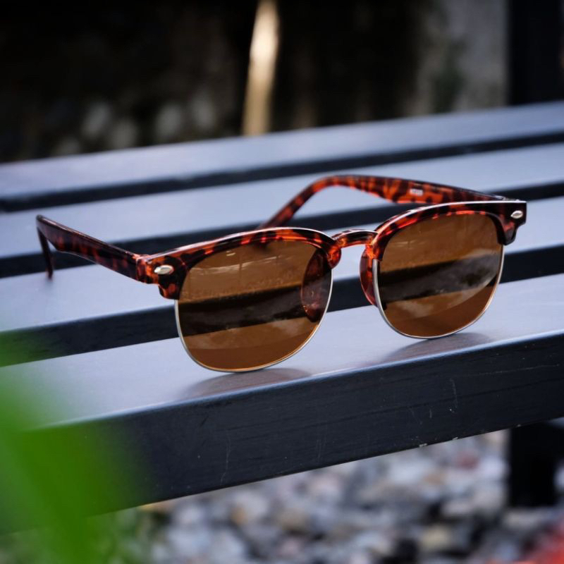 Kacamata Frankbill Clubmaster Leopard