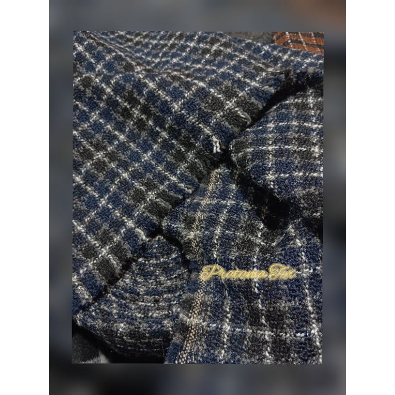 Kain Blazer,jubah,jaket,jas_Bahan wool acrylic/Chanel tweed original import