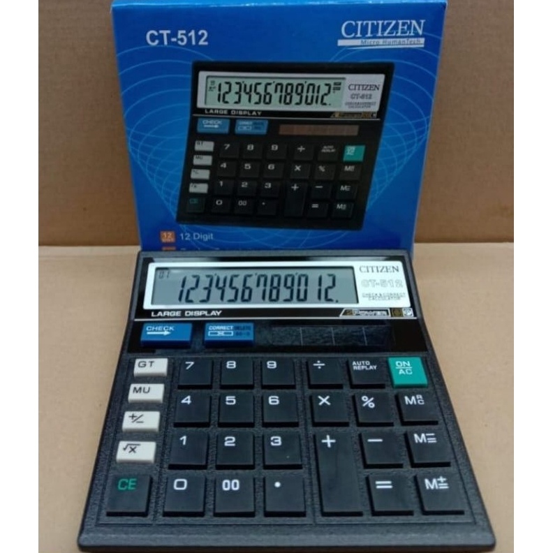 

KODE Q26R KALKULATOR CITIZEN CT512 CHECK CORRECT