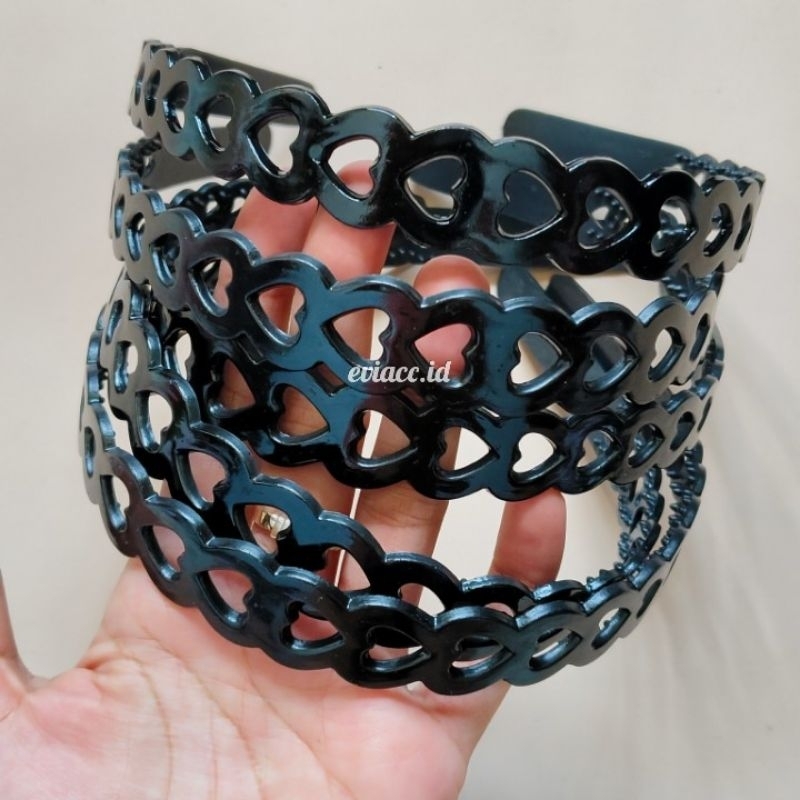 BANDO LOVE HITAM KECIL BESAR MURAH / BANDO SPIRAL KEPANG DOFF