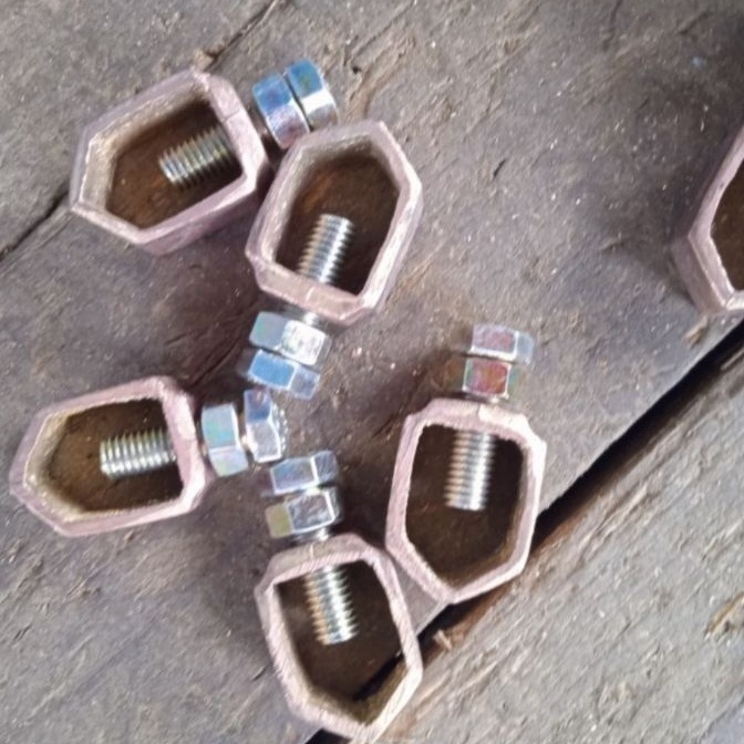 KP8 klem grounding rod 16mmcincin stik rod grounding 16mm