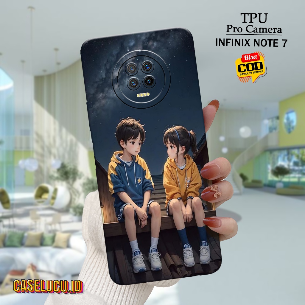 Casing Hp Infinix Note 7 Terbaru Fashion Case Pasangan  Case Hp Infinix Note 7 Soft Case Hp Infinix 